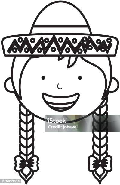 Mexican Little Girl Character Stock Illustration - Download Image Now -  Arts Culture and Entertainment, Cartoon, Characters - iStock