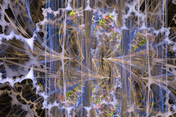 istock Fractal art background for creative design. Abstract fractal. Decoration for wallpaper desktop, poster, cover booklet, card. Psychedelic. Print for clothes, t-shirt. Magic graphics. 670050724