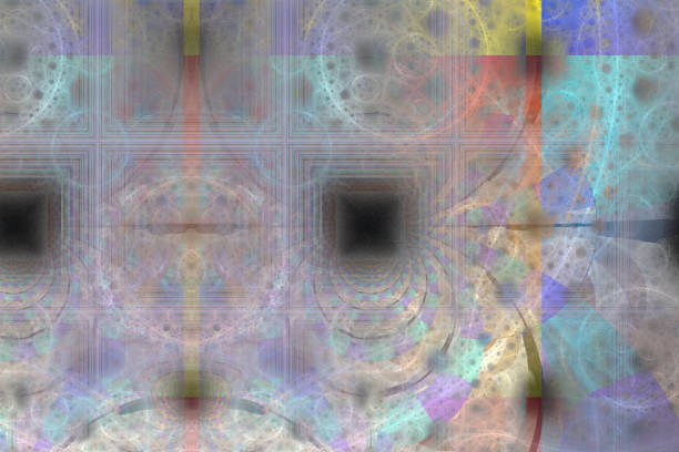 istock Fractal art background for creative design. Abstract fractal. Decoration for wallpaper desktop, poster, cover booklet, card. Psychedelic. Print for clothes, t-shirt. Magic graphics. 670051006