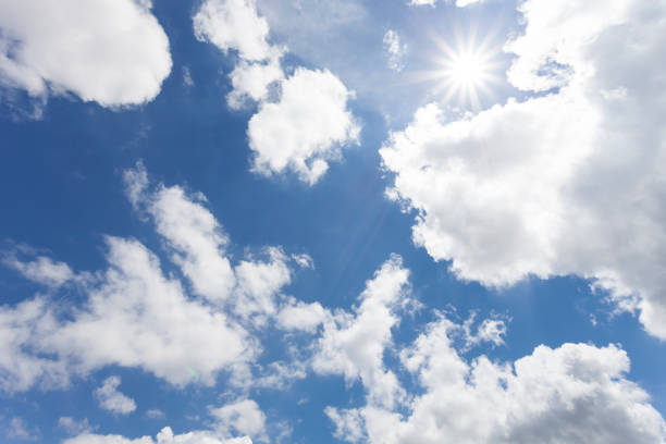 istock Blue sky and cloud in sunny day. 670055522