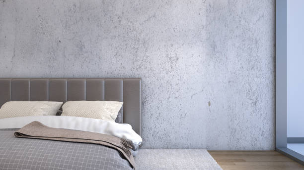 istock close up of bed with pillows in bedroom , 3d rendering 670060848
