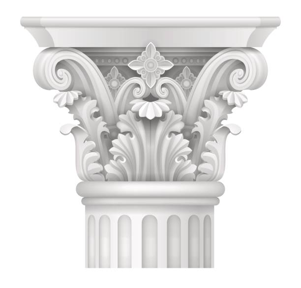 ilustrações de stock, clip art, desenhos animados e ícones de capital of corinthian column - corinthian