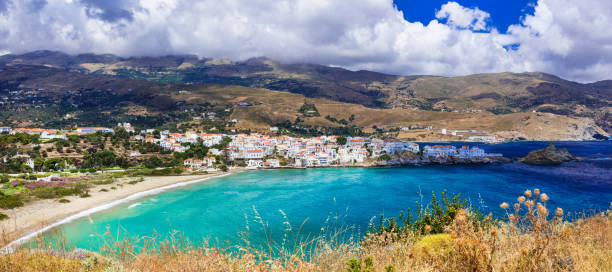 istock Beautiful authentic islands of Greece - Andros, Cyclades. 670080434