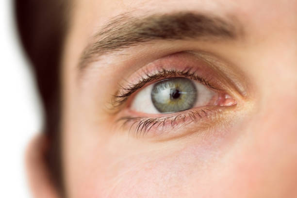 istock Close up of a mans eye 670083840