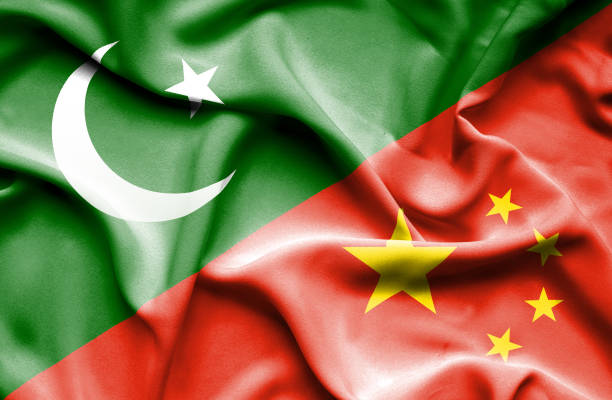 istock Waving flag of China and Pakistan 670090802