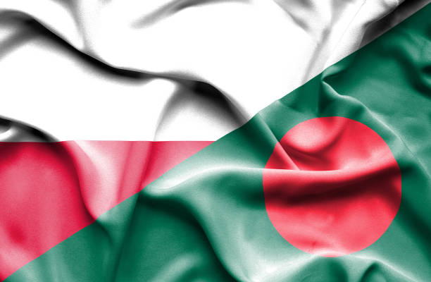 istock Waving flag of Bangladesh and  Poland 670095516
