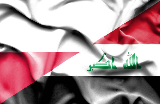 istock Waving flag of Iraq and Poland 670095776