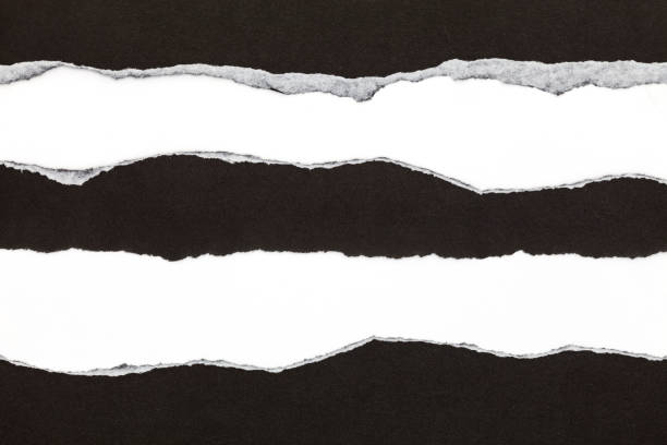istock Ripped black paper copy space for your text. 670103062