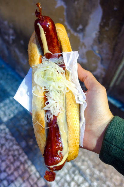 istock Barbecue grilled hot dog (Street food) 670109460