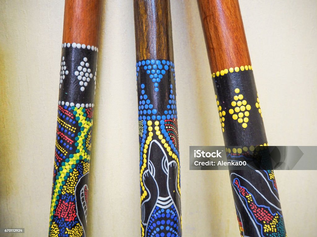 Didgeridoo OLYMPUS DIGITAL CAMERA Didgeridoo Stock Photo