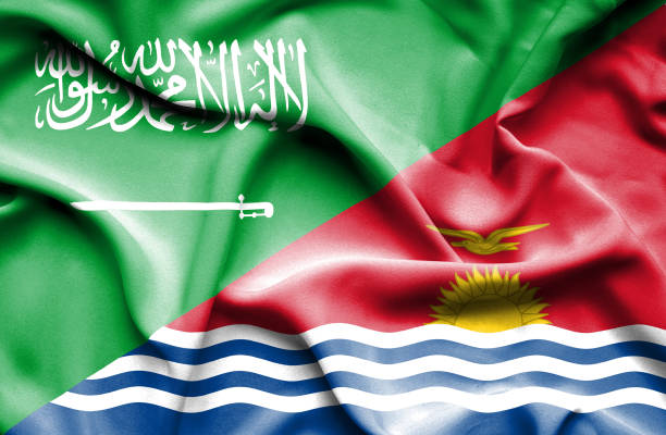 istock Waving flag of Kiribati and Saudi Arabia 670113670
