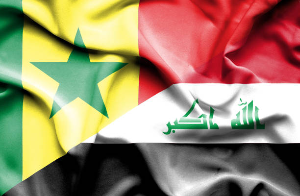 istock Waving flag of Iraq and Senegal 670116376