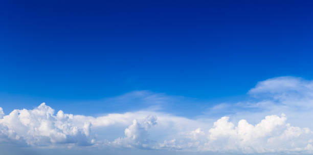 istock Beautiful panorama of blue sky clouds 670117790