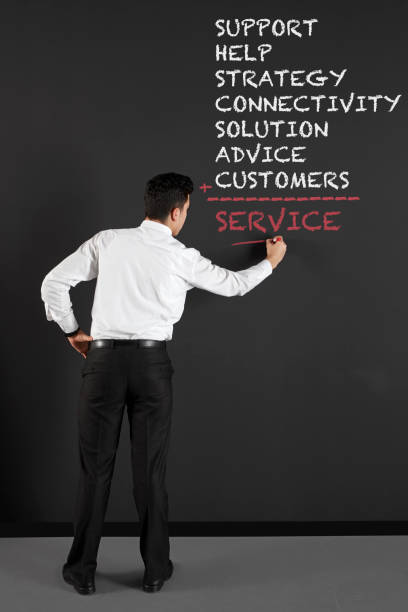 istock businessman writing  customer service topics 670123472