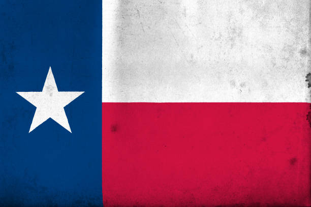istock Flag of Texas, USA with an old, vintage style 670127106