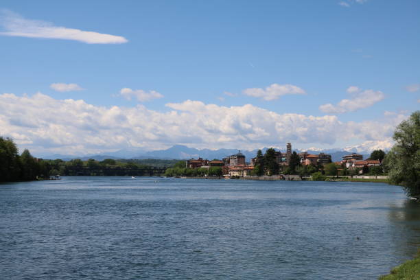 istock River Ticino and Sesto Calende, Lombardy Italy 670130768