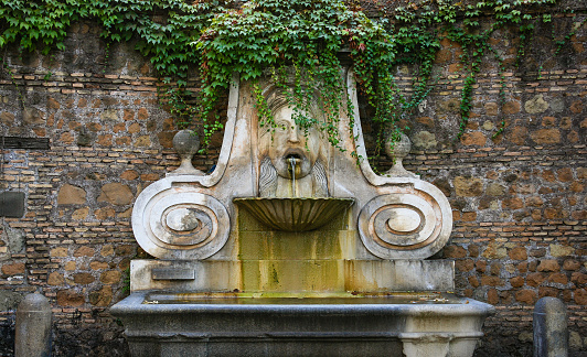historic stone waterspout park of Hellbrunn