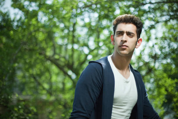 istock Portrait of a young man in between nature. 670150712