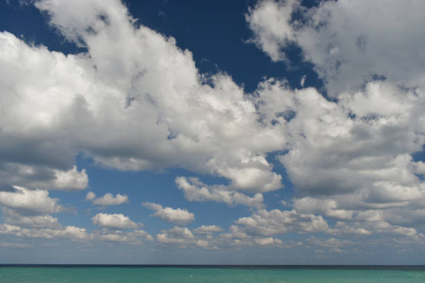 istock Cloudy sky and sea in Crete 670154328