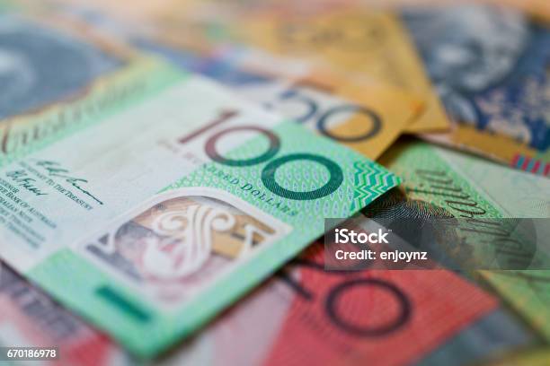 Australische Money Valuta Of Cash Stockfoto en meer beelden van Australische dollar - Australische dollar, Australische valuta, Vasthouden