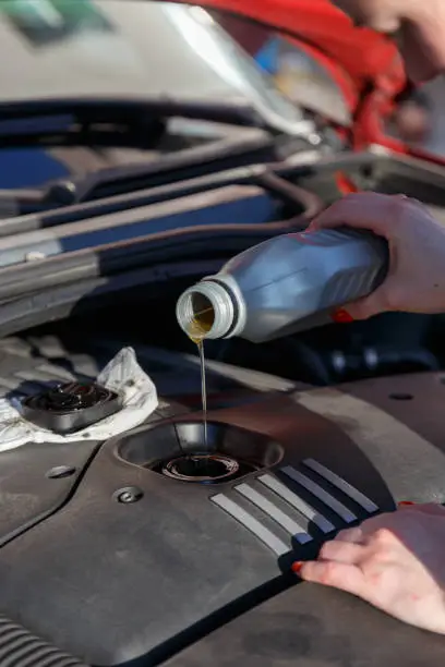 Car oil is refilled - 
