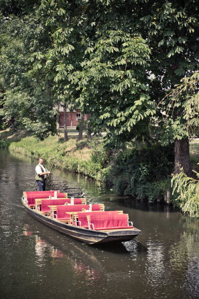 Spreewald is a picturesque section of the Brandenburg, Germany. Designated a biosphere reserve by UNESCO. 