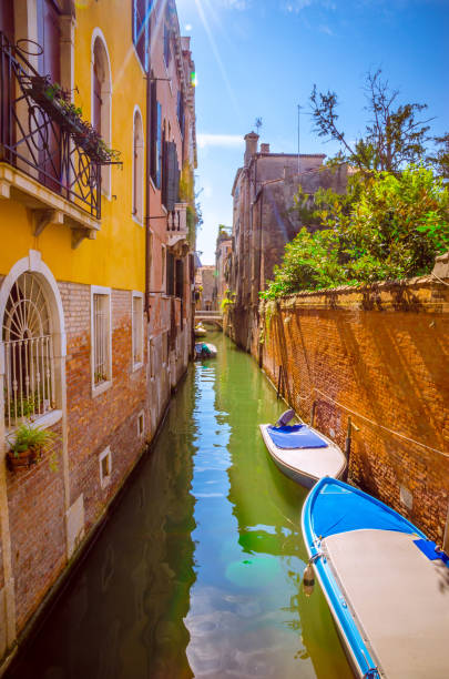 istock Traditional architecture and narrow canals in Venice, Italy 670198596