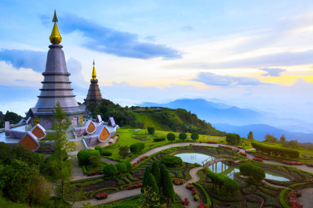 istock Landmark landscape pagoda 670203192