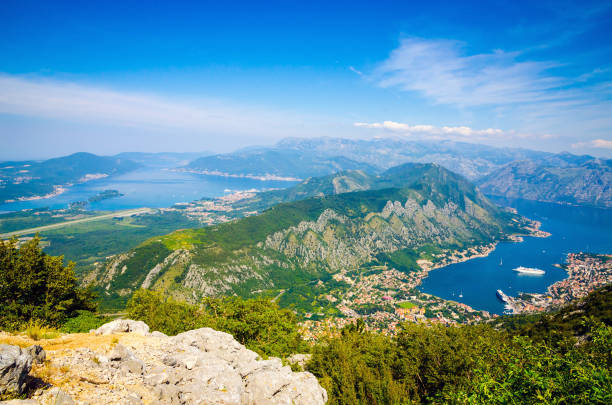 istock Panoramic view on Kotor bay and Old Town. Kotor, Montenegro. 670205936