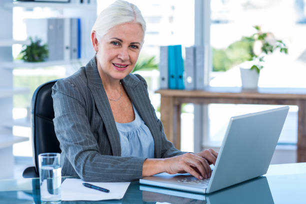 istock Businesswoman working with her laptop 670210450