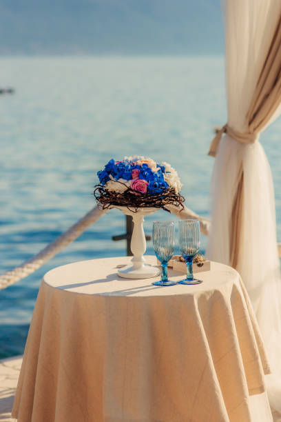istock A table for a wedding ceremony in Montenegro 670224640