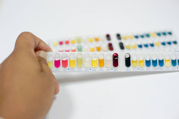 istock Scientist at work medical equipment. Biochemistry test 670225168