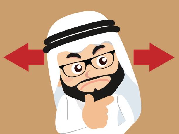 arabowie ludzie biznesu - opponens pollicis stock illustrations