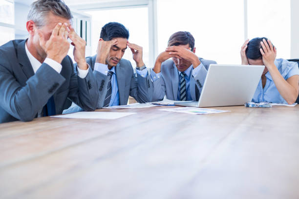 istock Thoughtful business people during meeting 670232794