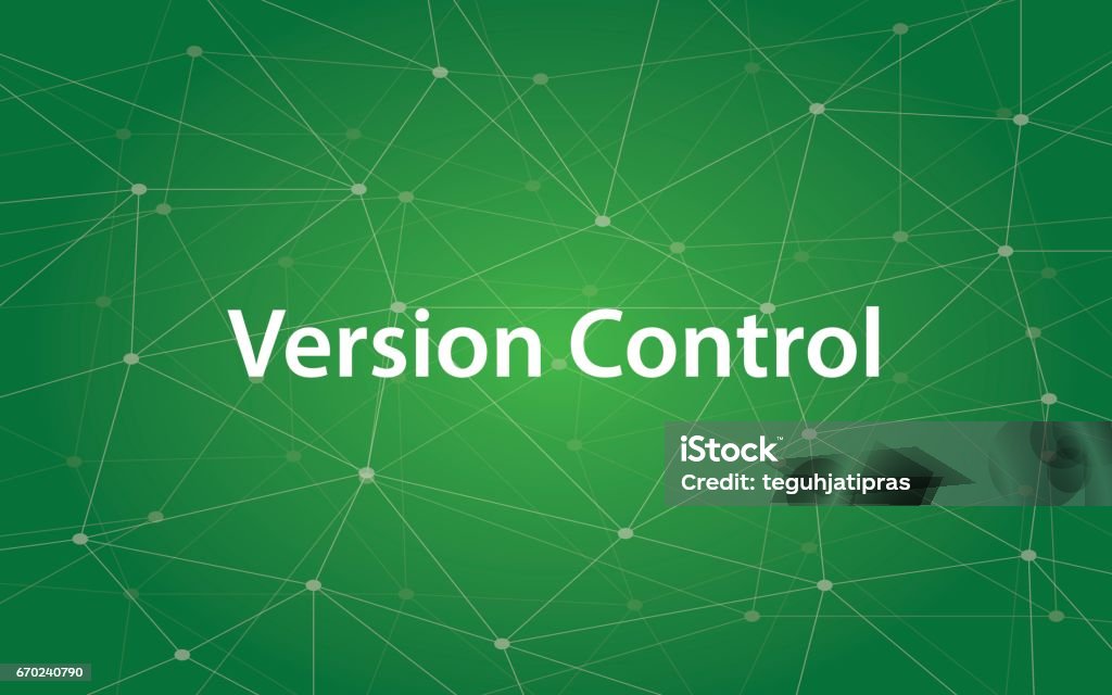 Version Control White Text Illustration With Green Constellation As ...