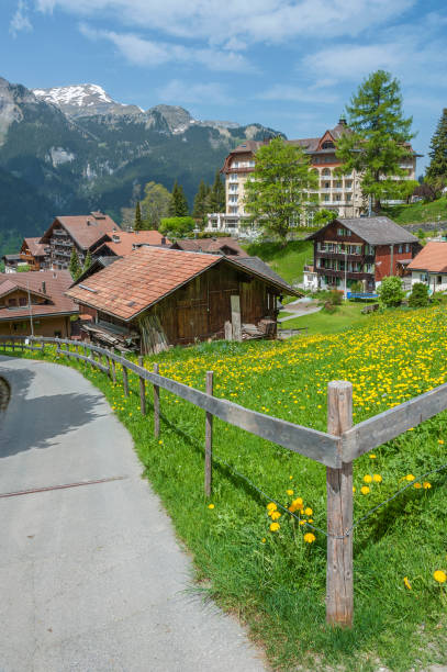 istock Idyllic landscape of Swiss 670254914