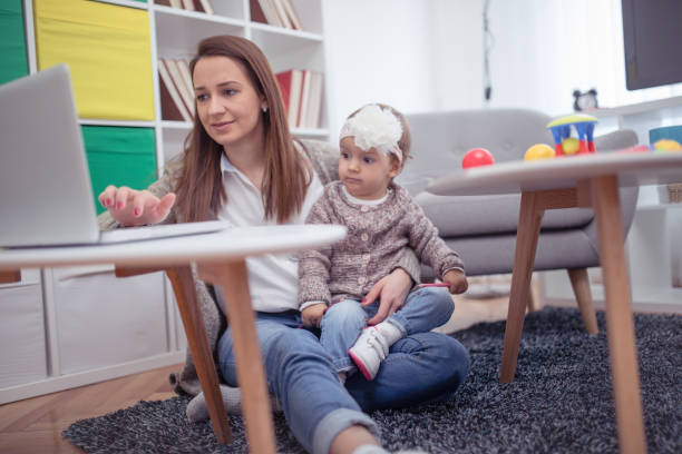 istock Baby and mother relaxing 670259572