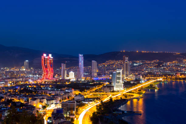 New izmir at night New izmir at night izmir photos stock pictures, royalty-free photos & images