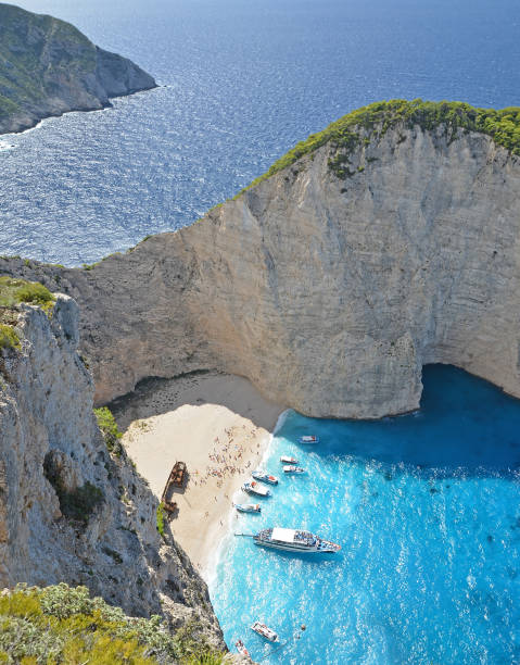 istock Navagio shipwreck beach, Zakynthos, Greece 670266796
