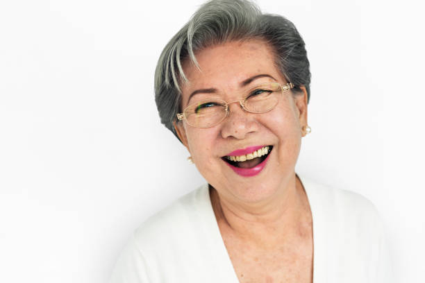 istock Woman Cheerful Studio Portrait Concept 670270222