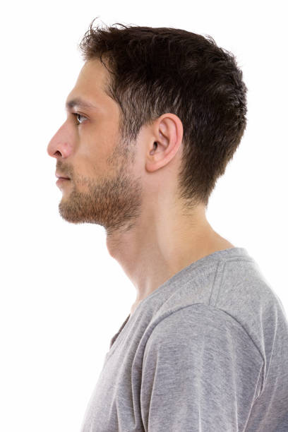 istock Profile view of face of young man 670271462