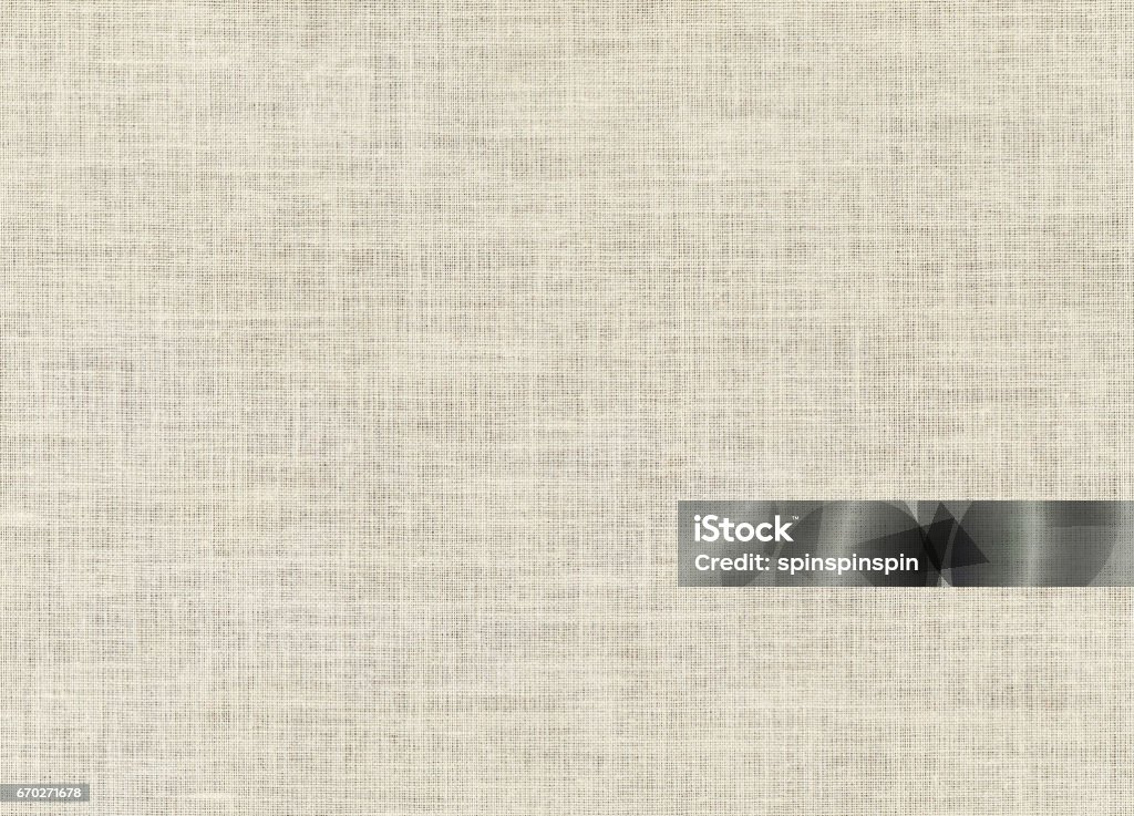 fabric texture linen background white ivory linen canvas cloth pattern Textile Stock Photo