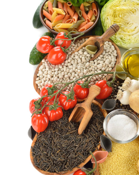istock Raw ingredients for vegetarian cuisine 670276036