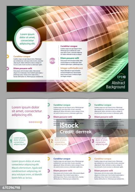 Generic Leaflet Example Leaflet Design Example Global Communications Stock Illustration ...