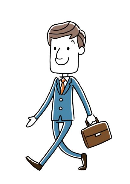 Businessman: Walk Businessman: Walk 余裕 stock illustrations