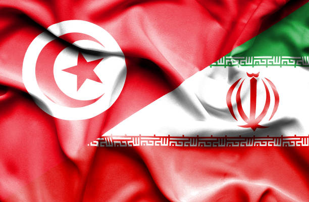 istock Waving flag of Iran and Tunisia 670313794