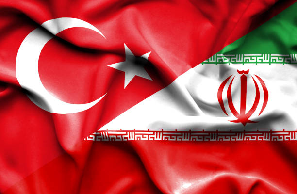 istock Waving flag of Iran and Turkey 670314210