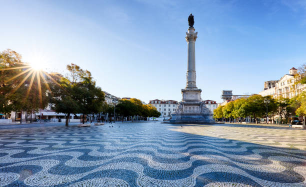 istock Lisbon - Rossio square at day, Portugal 670318174