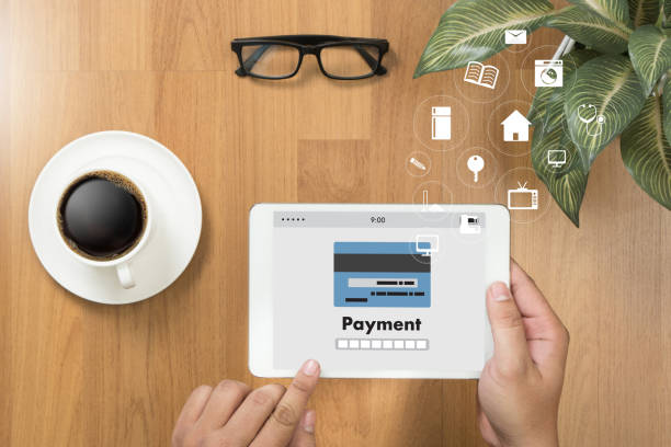 istock Man using mobile payments online shopping m-banking  Internet Global Marketing 670325198