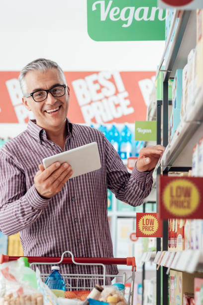 istock Man shopping at the store 670326118
